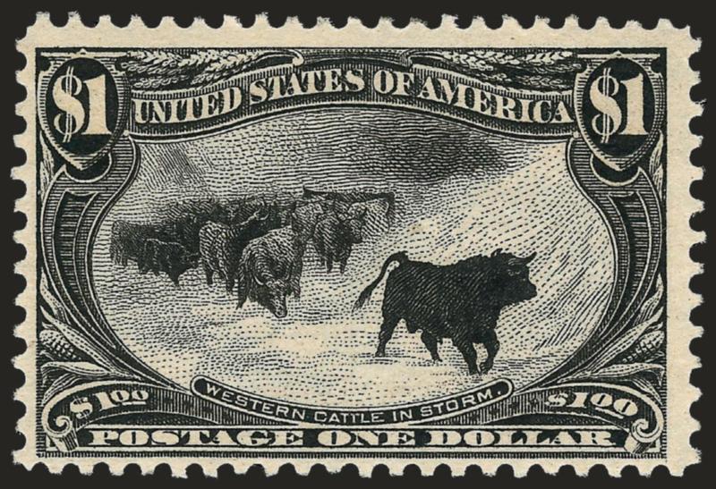 $1.00 Trans-Mississippi (292).> Original gum, fresh and Fine