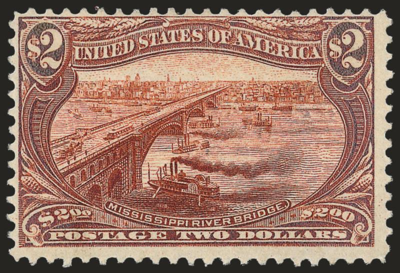 $2.00 Trans-Mississippi (293).> Original gum, lightly hinged, bright color, Fine