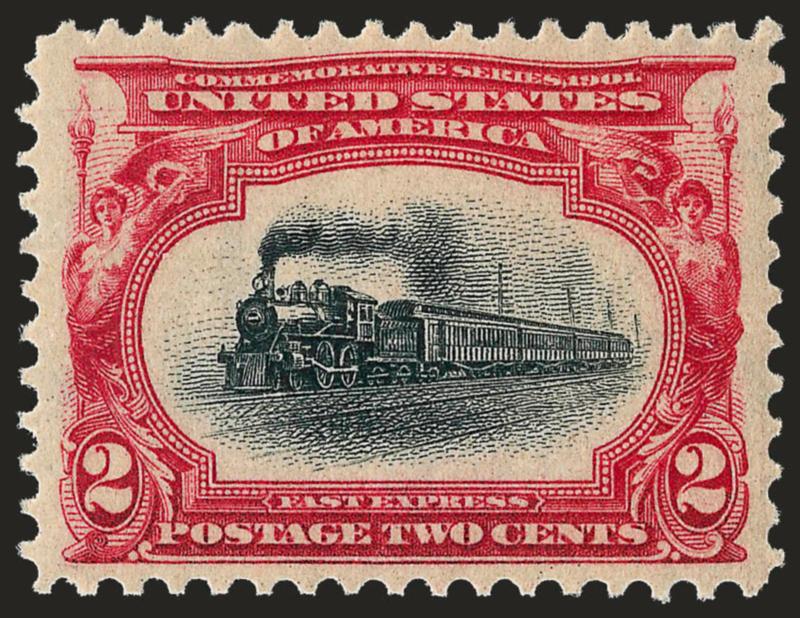 2c Pan-American (295).> Mint N.H., intense colors and impressions, perfectly centered with wide margins, Extremely Fine Gem, a superb stamp in every respect, with 2005 P.S.E. certificate (Superb 98 SMQ
$1,300.00), only five have graded higher to dat