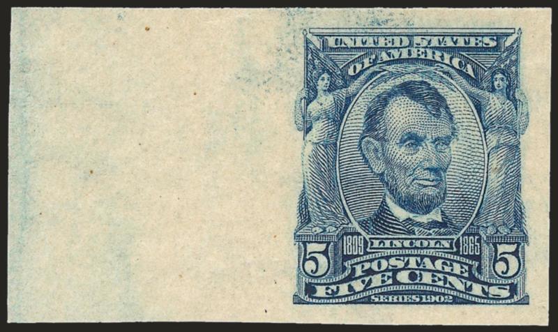 5c Blue, Imperforate (315).> Mint N.H., huge margins incl. wide left sheet margin, Extremely Fine Gem, with 2007 P.S.E. certificate (Superb 98 SMQ $820.00)