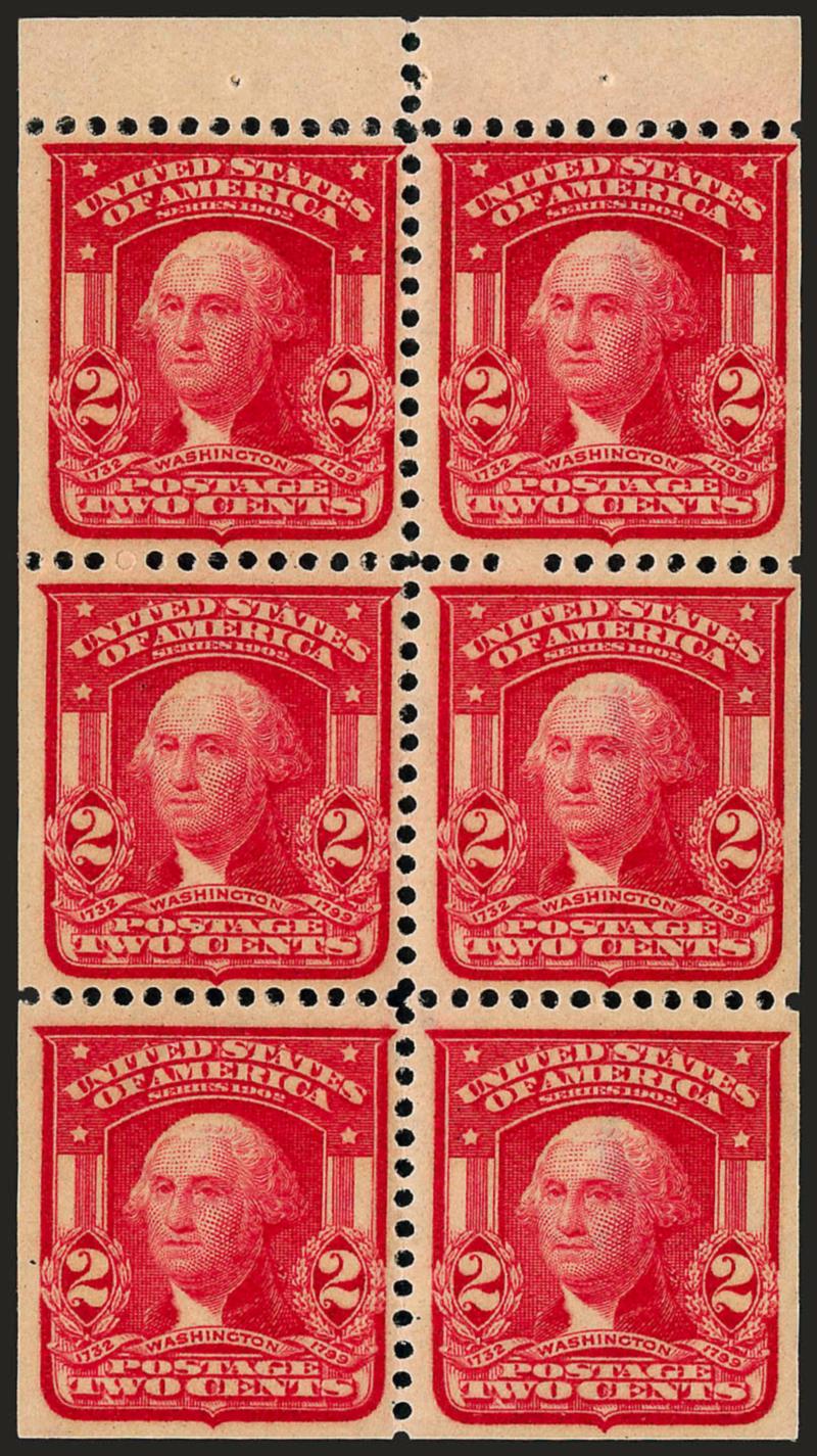 2c Carmine, Lake, Die II, Booklet Panes of Six (319h, 319q).> Fine-Very Fine, the Carmine Die II is very scarce