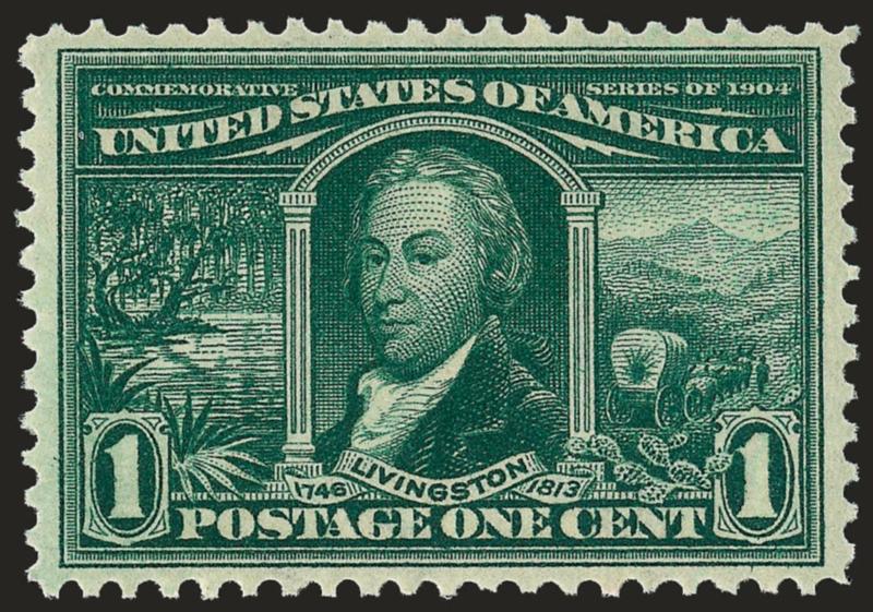 1c Louisiana Purchase (323).> Mint N.H., deep rich color and proof-like impression, unusually choice centering, Extremely Fine Gem, with 2005 P.S.E. certificate (XF-Superb 95 SMQ $880.00)
