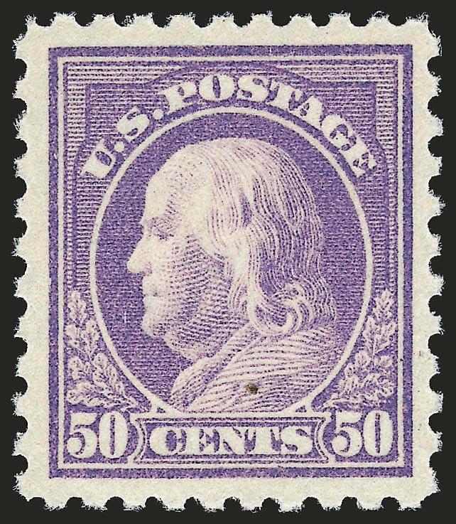 50c Violet (440).> Mint N.H., brilliant color on bright paper, choice centering, fresh and Extremely Fine, a pretty stamp