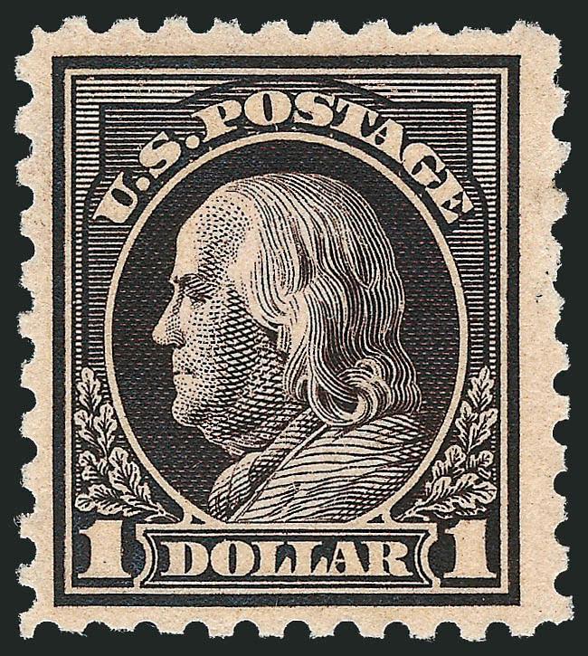 $1.00 Violet Black (460).> Faintly hinged, appears Mint N.H. at a glance, intense color, Fine, with 1991 P.F. certificate