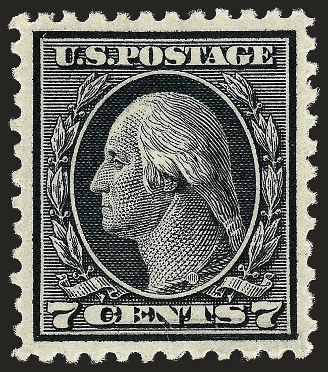 7c Black (507).> Mint N.H., intense shade and impression, beautiful centering with full perfs all around, Extremely Fine Gem, with 2006 P.S.E. certificate (XF-Superb 95 SMQ $670.00)