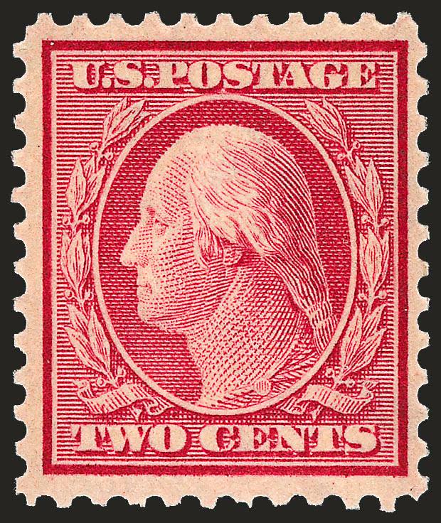 2c Carmine (519).> Mint N.H., brilliant color, Very Fine and choice, with copy of 2003 P.F. certificate for plate block