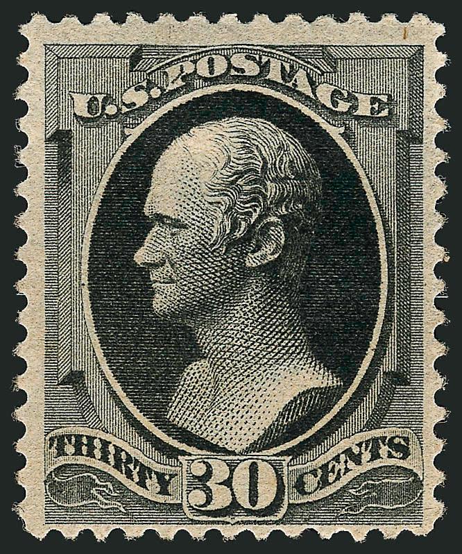 30c Full Black (190).> Original gum, small h.r., intense shade and impression, Fine