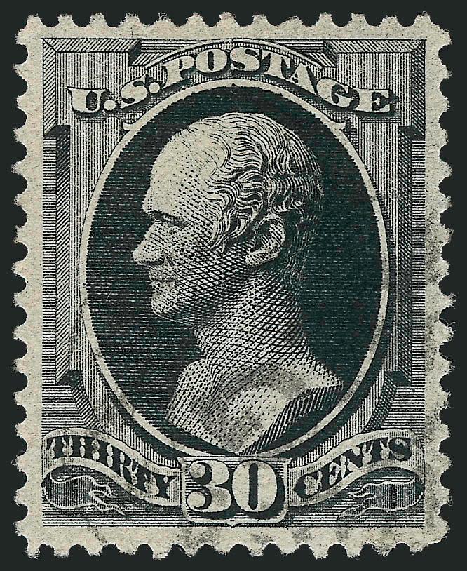 30c Full Black (190).> Gorgeous centering with wide and balanced margins, crisp impression, unobtrusive strike of oval registry cancel, Extremely Fine Gem