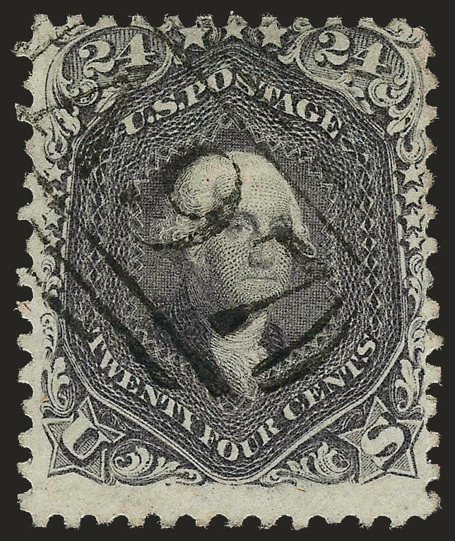 24c Lilac (78).> Cancelled solely by <A97 in barred oval> handstamp, fresh and Fine