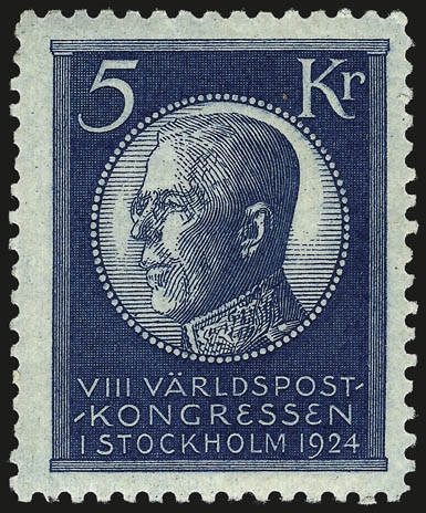 SWEDEN, 1924, 5o-5k UPU (197-228).> Unused and used sets respectively, Fine-Very Fine