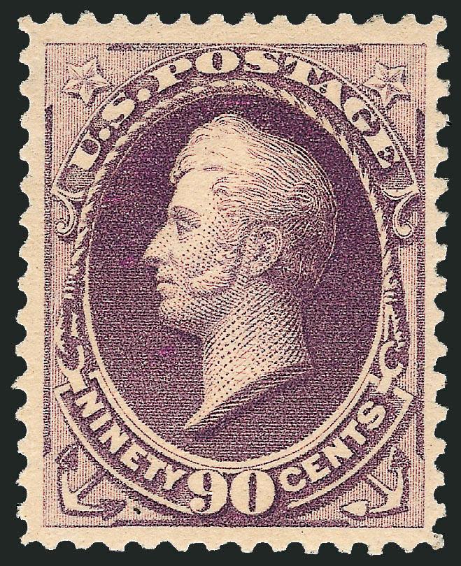 90c Purple (218).> Original gum, lightly hinged, attractive margins and centering, lovely pastel color, Very Fine and choice, with 1988 P.F. certificate