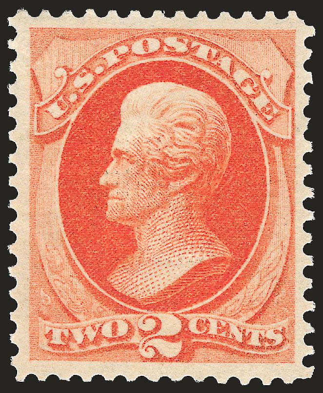 2c Vermilion, With Grill (178c).> Original gum, lightly hinged, clearly-defined grill, brilliant color, choice centering, clearly-defined grill which is easily visible on the face of the stamp, Extremely Fine,
ex Braus, Klein and Zoellner (as a pair)