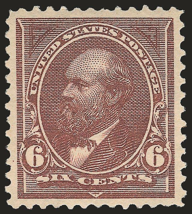 6c Dull Brown (271).> Barest trace of hinging (P.F. certificate calls Mint N.H.), rich color on bright paper, beautifully centered, Extremely Fine, with 1996 P.F. and 2008 P.S.E. certificates (OGph, XF-Superb
95)