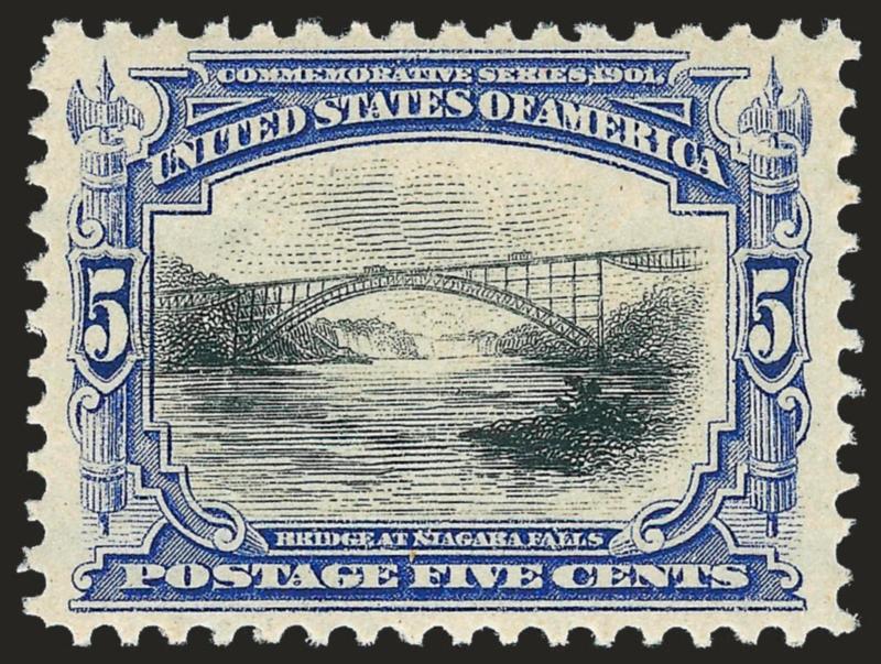 5c Pan-American (297).> Mint N.H., intense colors on bright paper, wide margins, Very Fine and choice
