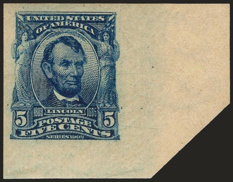 5c Blue, Imperforate (315).> Mint N.H., huge margins incl. <bottom right corner sheet margins,> intense shade and impression, Extremely Fine, a beautiful position piece, with 1994 P.F. certificate