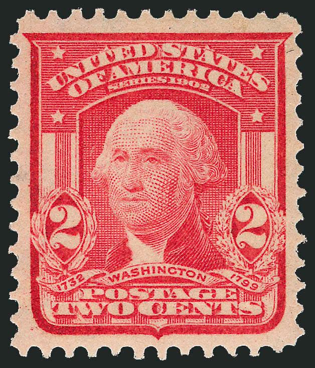 2c Carmine Rose, Ty. I (319b).> Mint N.H., brilliant color, beautiful centering with wide and balanced margins, Extremely Fine Gem, a huge stamp