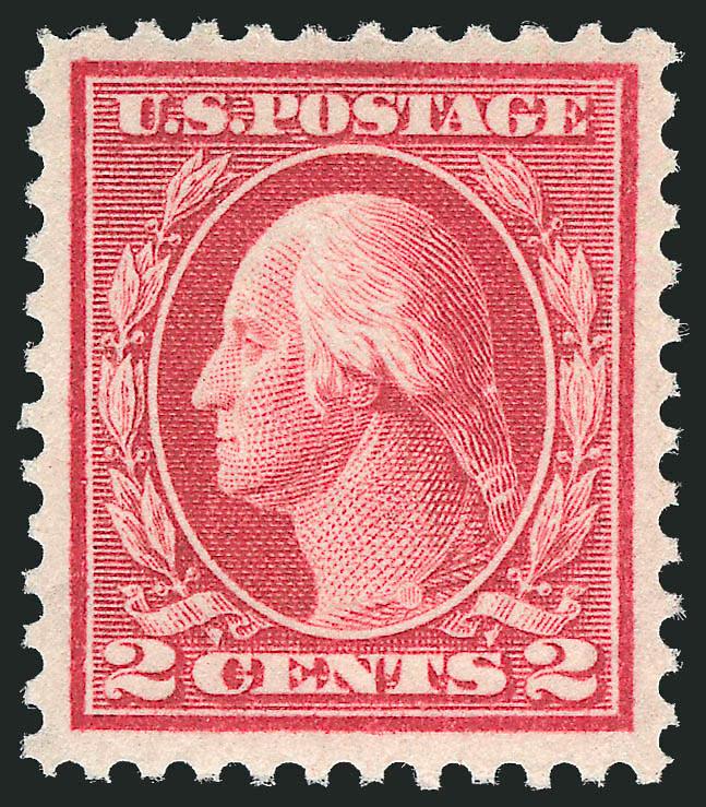 2c Pale Carmine Red, Ty. I (461).> Mint N.H., intense shade on bright paper, well-proportioned margins, long and full perforations, Very Fine and choice, with 1990 P.F. certificate
