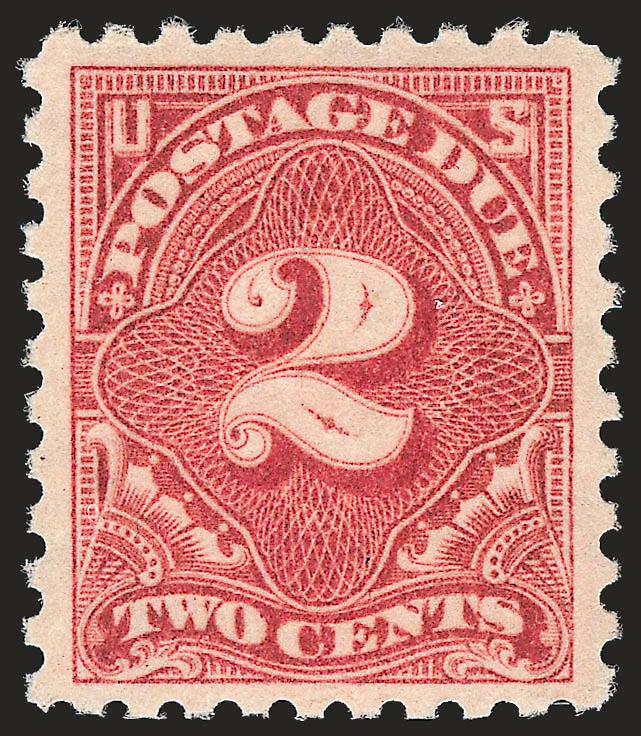 2c Dull Rose (J53a).> Mint N.H., lovely shade and impression, wide and balanced margins, Extremely Fine, with 1990 and 2002 P.F. certificates