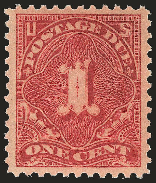 1c Dull Rose (J61).> Mint N.H., brilliant deep color, perfect centering, Extremely Fine Gem, with 2004 P.S.E. certificate (XF-Superb 95 SMQ $100.00)