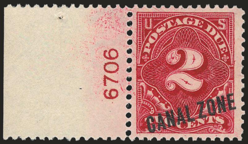 1914, 1c-10c Rose Carmine, Postage Due (J1-J3).> Unused singles of the 1c and 2c (three, two with different plate nos), used 1c-10c (extra 10, one with plate no.), used 1c-10c blocks of four (two 2c), one 2c and
the 10c with plate no., Fine-Very Fine