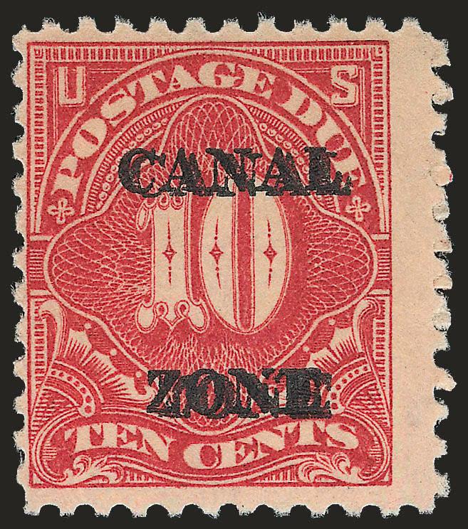 1925, 10c Rose Red, Postage Due, Double Ovpt. (J20c).> Lightly hinged, Fine, scarce