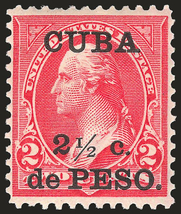 1900, 2-12c on 2c Reddish Carmine, Ty. IV, Special Printing (223A-SP).> Original gum, h.r., trivial slight nibbed perf at top, still Fine, with 1981 P.F. certificate as 223 variety