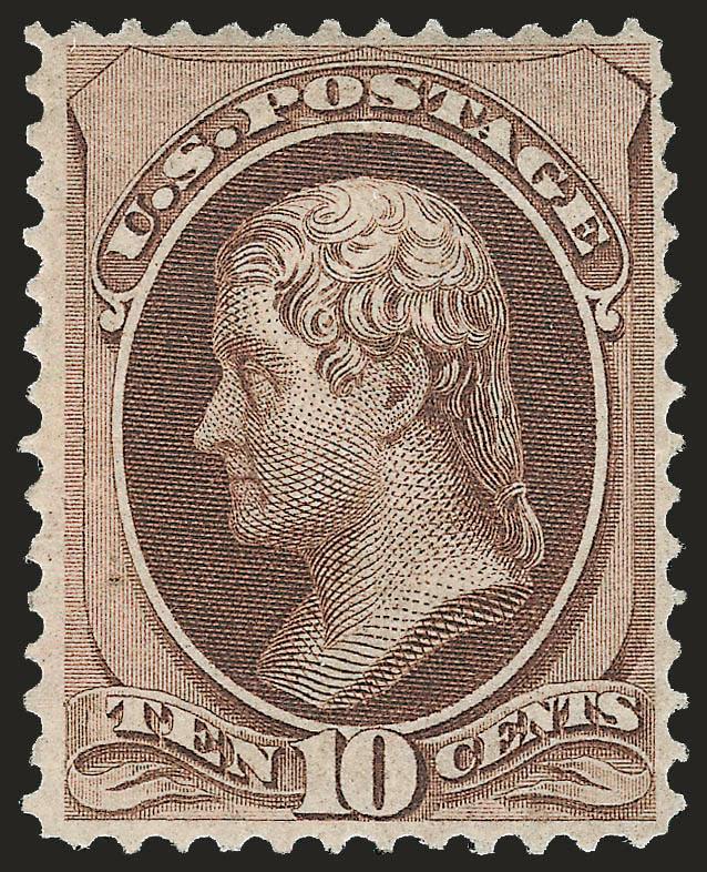 10c Brown, Grill (139).> H. Grill slightly disturbed original gum described on accompanying certificate as original gum, rich color, reperfed (also not mentioned on accompanying certificate), Fine appearance,
with 1995 P.F. certificate