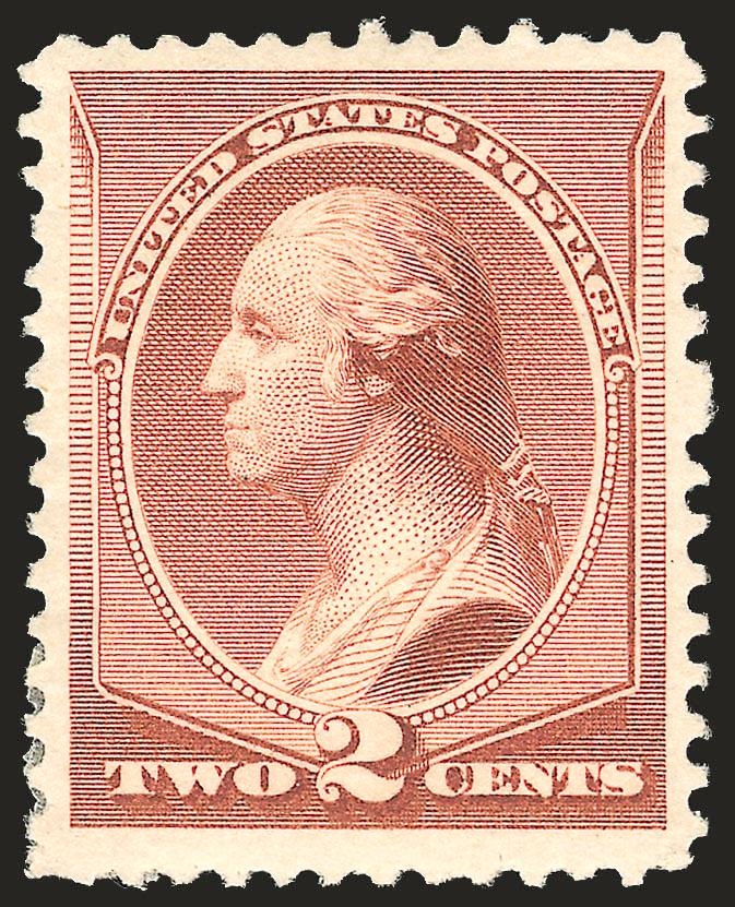 2c Pale Red Brown, Special Printing (211B).> Original gum, h.r., brilliant color, Very Fine and choice, ex Bayou, with 1979 P.F. certificate