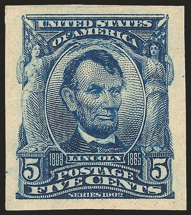 5c Blue, Imperforate (315).> Mint N.H., huge margins, Extremely Fine, with copy of 1985 P.F. certificate for a block