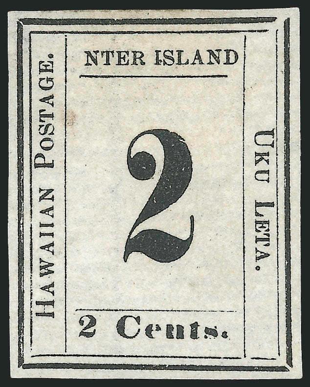 1864, 2c Black, NTER (24a).> Plate 7-A, Type III (Westerberg Position 3), unused (no gum), full and even margins all around, small thin spot at top left, Very Fine appearing example of this scarce and desirable
variety, with 2004 P.F. certificate