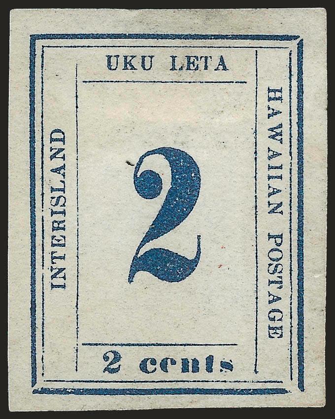 1865, 2c Dark Blue (26).> Plate 10-A, Type VII (Westerberg Position 3), unused (no gum), large even margins, Very Fine