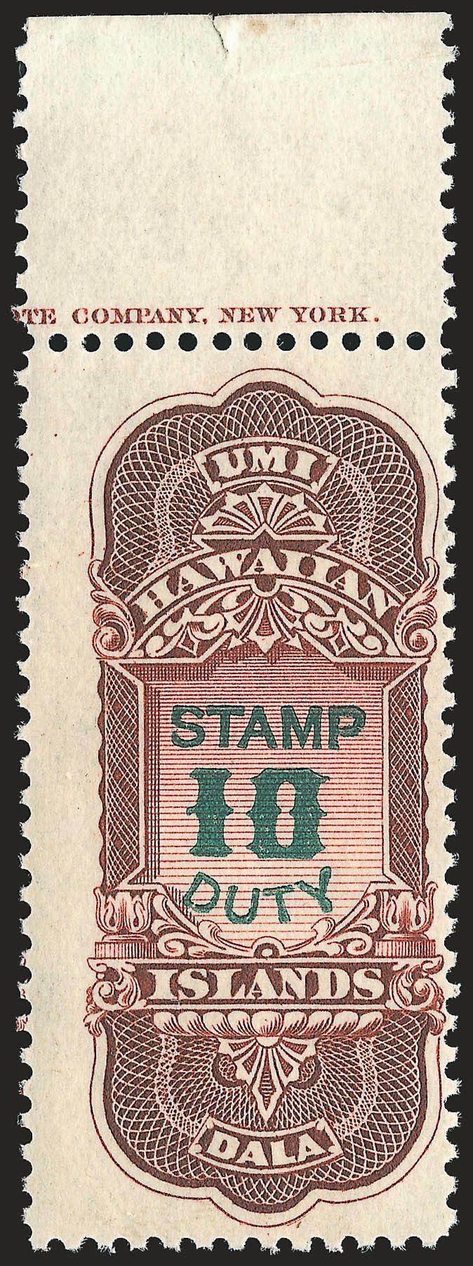 Hawaii Revenues.> Ten singles and four blocks of four, blocks of Nos. R1 (2), R7, and R11, some Mint N.H., mostly Fine-Very Fine