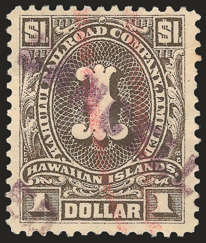 5c-$1.00 Kahului Railroad Co. (151-159).> 18 singles and two blocks of four (6c and 18c, both unused no gum), incl. six 5c, four 6c, two each of 50c and $1.00, mostly used, some faults, some appear Fine,
desirable group