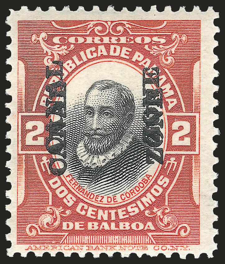 1920, 2c Orange Vermilion & Black, Double Ovpt. (56a).> Original gum, lightly hinged, intense color, Very Fine, only 100 were printed, with 1999 P.F. certificate