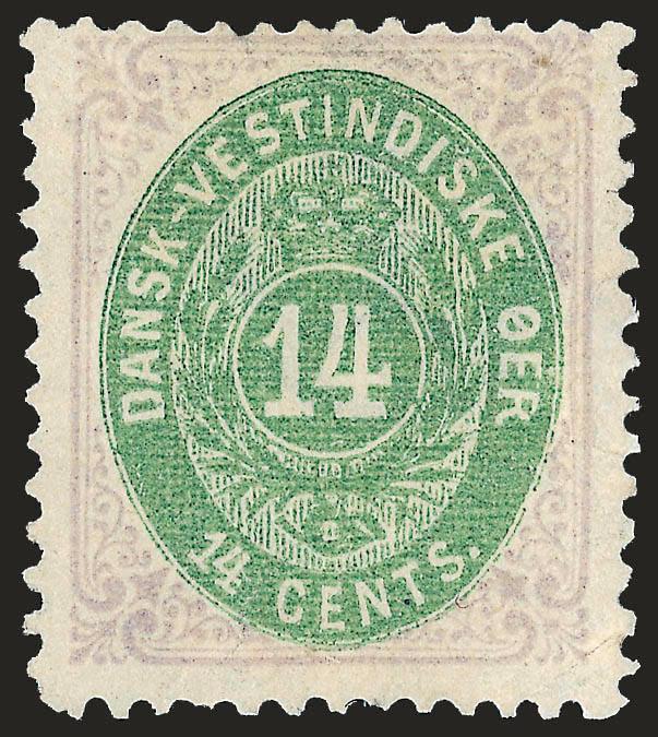 1874, 14c Lilac & Green (12).> Unused (no gum), bright colors, fresh and Fine