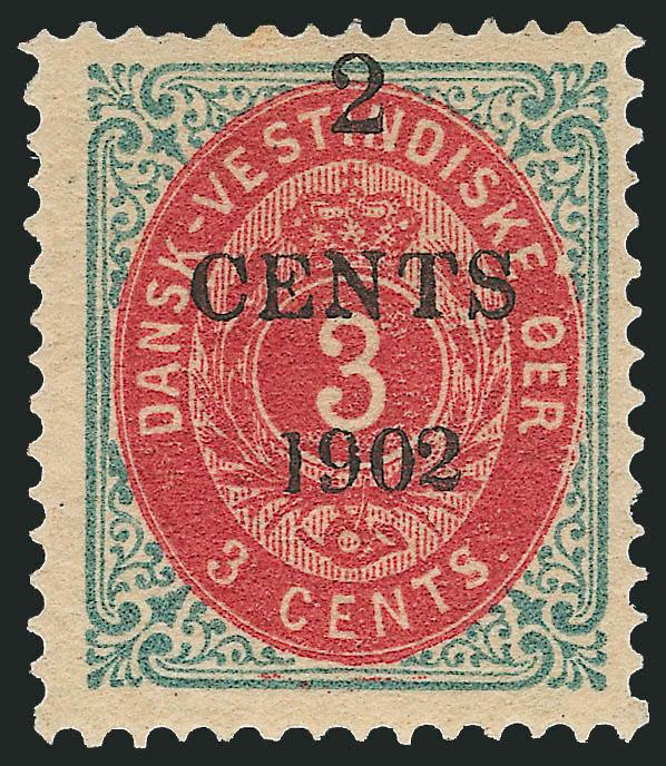 1902, 2c on 3c Blue & Carmine, Inverted Frame (23).> Original gum, deep rich colors, wide margins, Very Fine, Colson backstamp