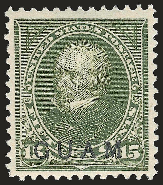 1899, 1c-15c Ovpts. (1-3, 5-8, 10).> Original gum, 1c, 5c and 8c h.r., rich colors, choice centering, Very Fine group