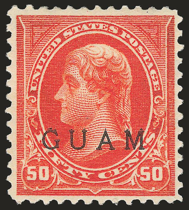 1899, 50c Red Orange (11a).> Original gum, lightly hinged, deep rich color and proof-like impression on bright paper, Very Fine example of this distinct shade, with 1980 P.F. certificate