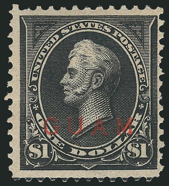 1899, $1.00 Black, Ty. II (13).> Original gum, lightly hinged, crisp impression, fresh and Fine example of this rarity