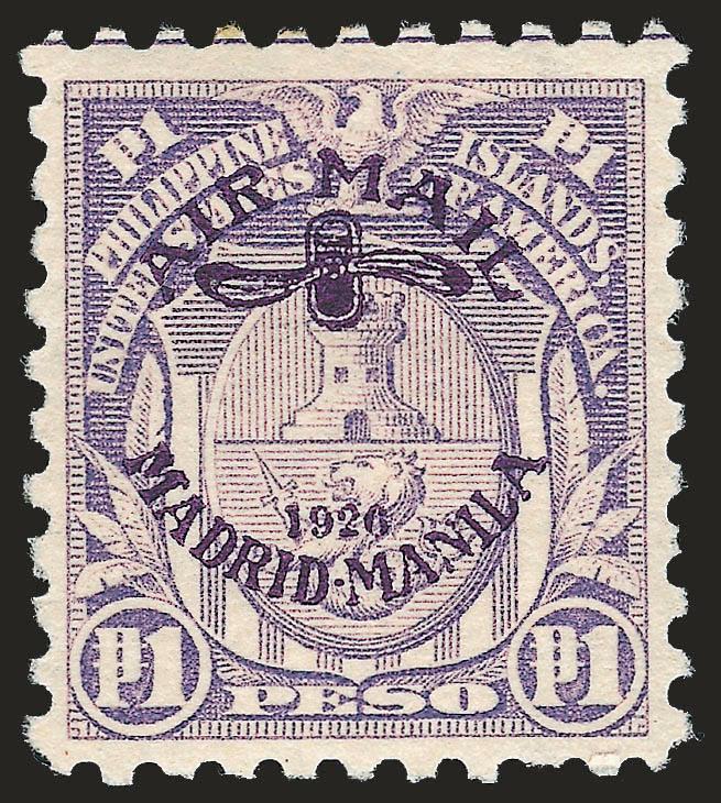 Philippines Air Post.> 15 unused stamps, Nos. C1-C6, C9-C12 and C17, five better dupes, overall Fine-Very Fine