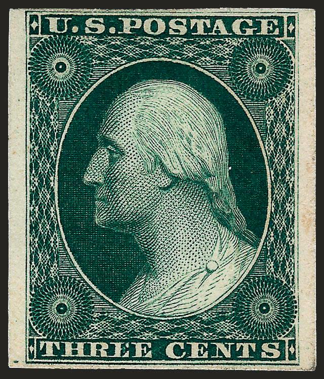 3c 1851 Issue, Atlanta Trial Color Proofs (41TC).> Complete set in all five issued colors, margins just clear to full, bright colors, Very Fine and attractive set of this popular issue, prepared for the 1881
Atlanta Cotton Exhibition