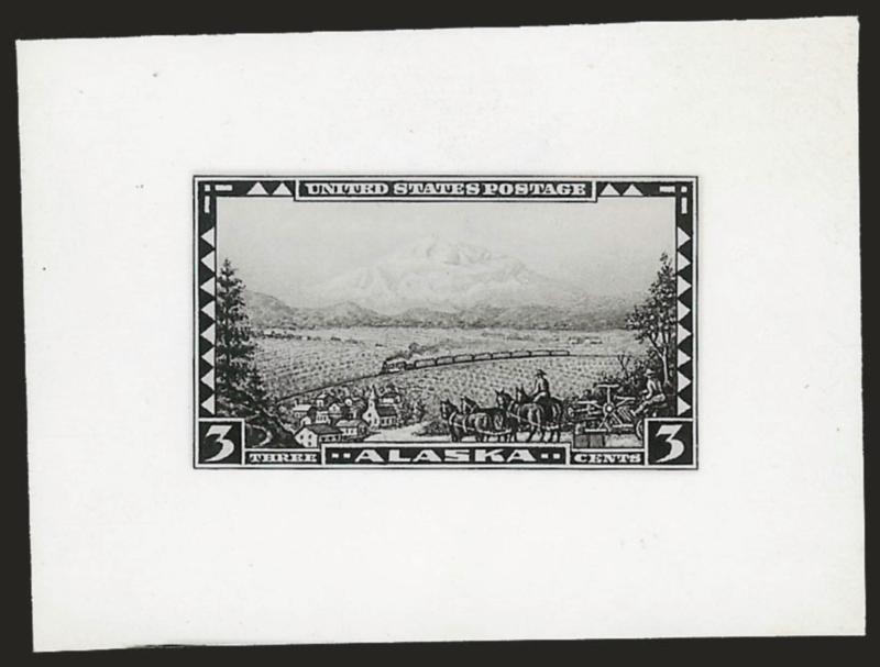3c Alaska, Mt. McKinley, Photographic Essay (800-E Unlisted)> 62 x 45mm, Very Fine