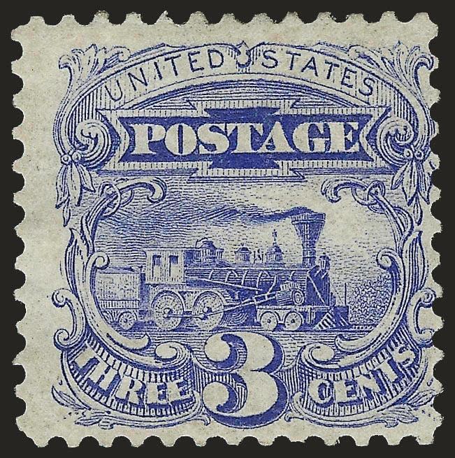 3c Blue, Re-Issue (125).> Original gum, h.r., margins wide to just touching at right, Fine and scarce example of this re-issue with original gum, with 1968 P.F. certificate