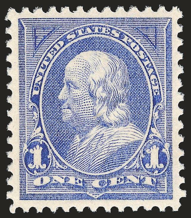 1c Ultramarine (246).> Mint N.H., brilliant color on post-office fresh paper, perfectly centered with wide and balanced margins<><>^EXTREMELY FINE GEM. THIS STUNNING EXAMPLE OF SCOTT 246 IS AS FRESH AS THE DAY
IT WAS PRINTED, AND HAS BEEN AWARDED T