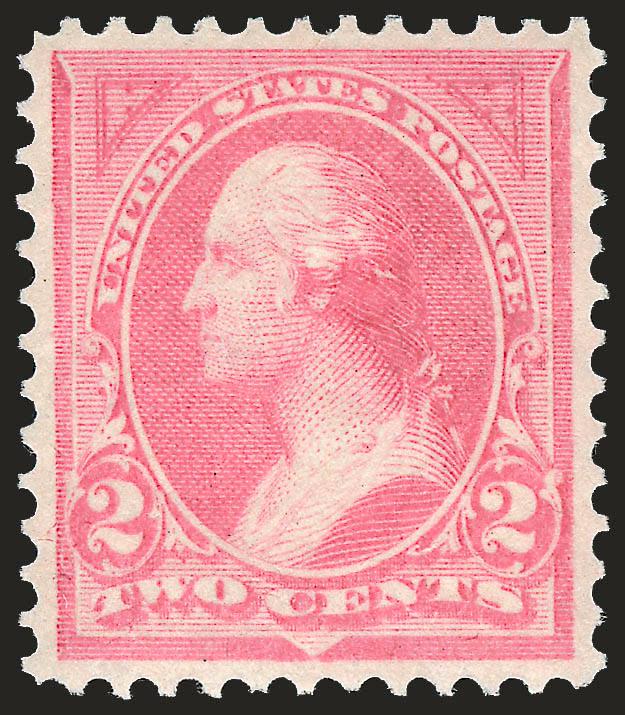 2c Pink, Ty. I (248).> Mint N.H., vivid color, well-proportioned margins, couple natural gum skips and bends, Extremely Fine, with 2000 P.F. certificate
