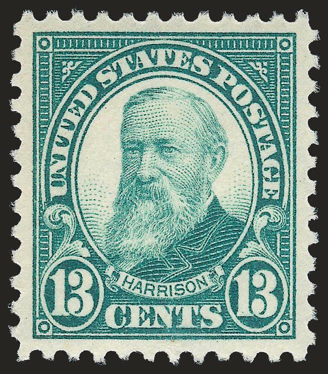 13c Green (622).> Mint N.H., perfectly centered and beautifully margined, wonderful color with lovely impression, Extremely Fine Gem, with 2009 P.S.E. certificate (Superb 98 SMQ $330.00)