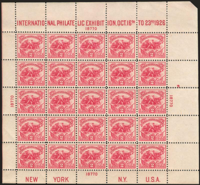 2c White Plains Souvenir Sheet (630).> Mint N.H., radiant color, exceptionally well-centered, nearly every stamp with wide and balanced margins, Extremely Fine