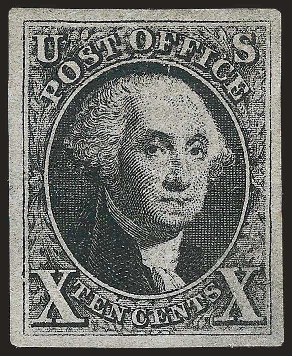 10c Black, Sperati Reproduction (Sperati 2).> Large margins, uncancelled, Very Fine, scarce, with 1980 P.F. certificate