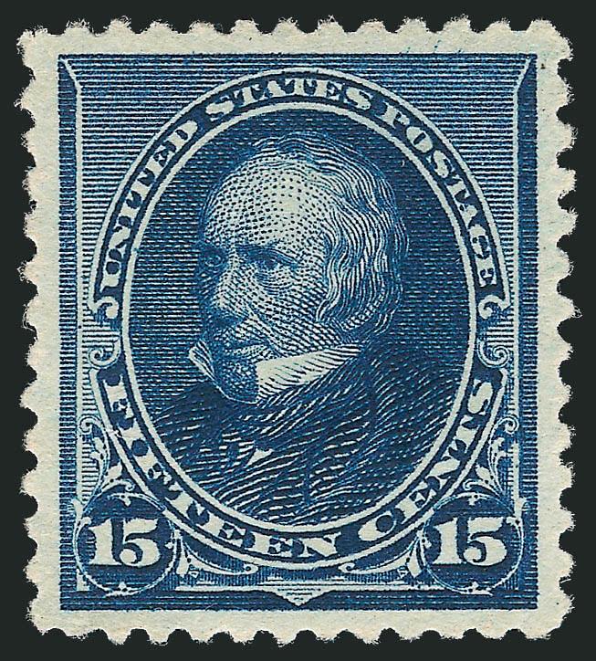 15c Indigo (227).> Original gum, lightly hinged, deep rich color on bright paper, wide and balanced margins, Extremely Fine, with 1986 P.F. certificate