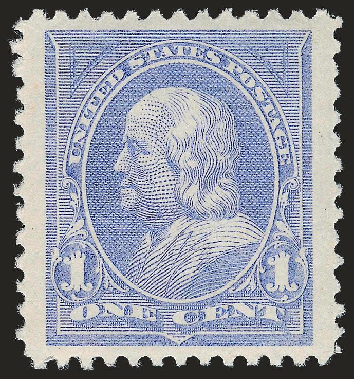 1c Ultramarine (246).> Original gum, brilliant color, gorgeous centering with Jumbo margins, Extremely Fine Gem, a huge stamp